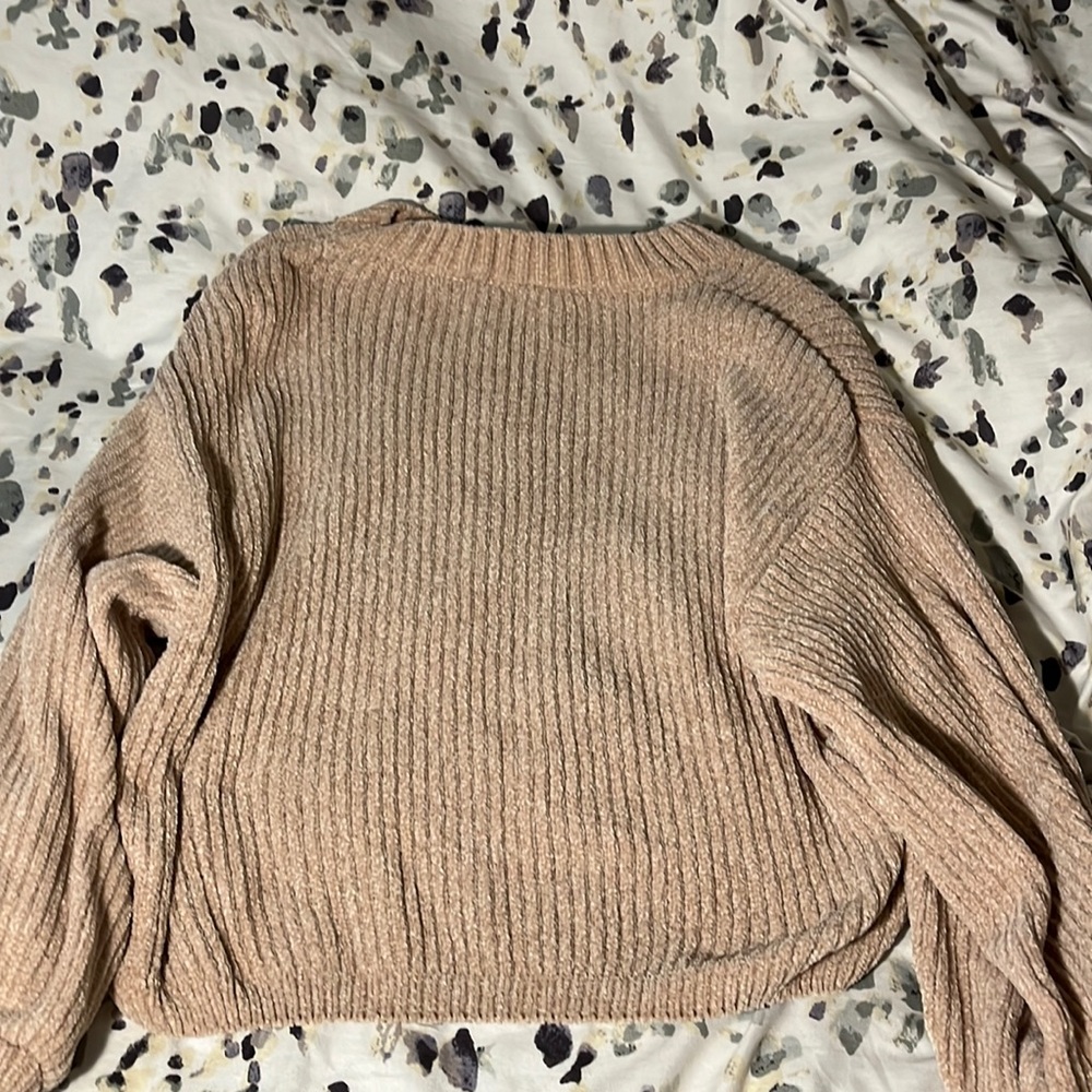 shein long sleeve cream sweater